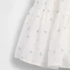 Robe débardeur à volants en mélange de matières pour enfants
