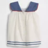 Robe de marin pour bébé en lin et coton