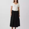 Robe de maternité à taille basse en mélange de matières