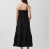 Robe empire à volants en gaze de coton