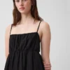 Robe empire à volants en gaze de coton