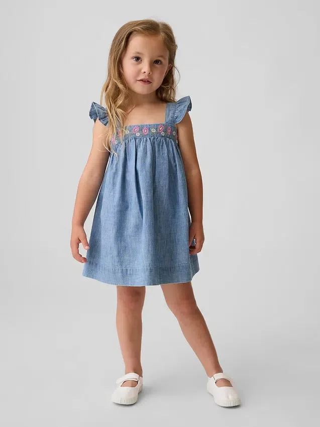 Robe en denim brodée pour Bébé & Enfant