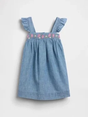 Robe en denim brodée pour Bébé & Enfant