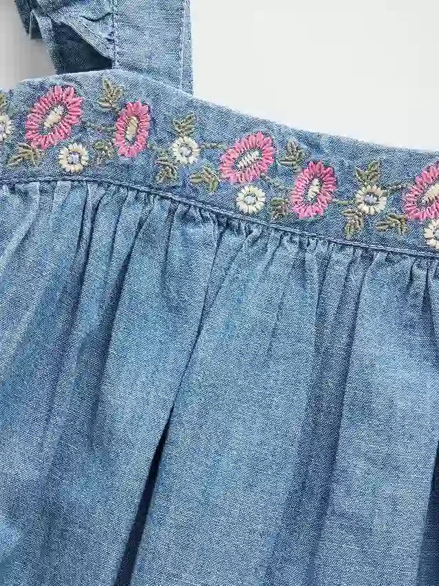 Robe en denim brodée pour Bébé & Enfant