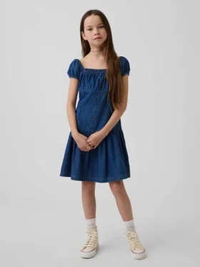 Robe en denim à taille basse pour enfant