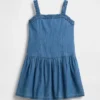 Robe en denim à taille basse pour enfant