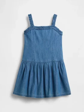 Robe en denim à taille basse pour enfant