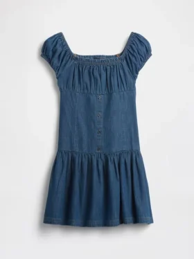 Robe en denim à taille basse pour enfant