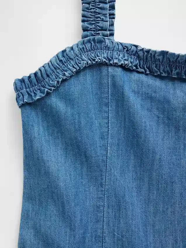 Robe en denim à taille basse pour enfant