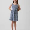 Robe en denim vichy pour enfant