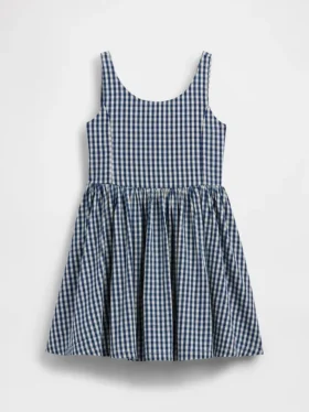 Robe en denim vichy pour enfant
