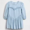 Robe en denim à volants en forme de cœur pour Bébé & Enfant