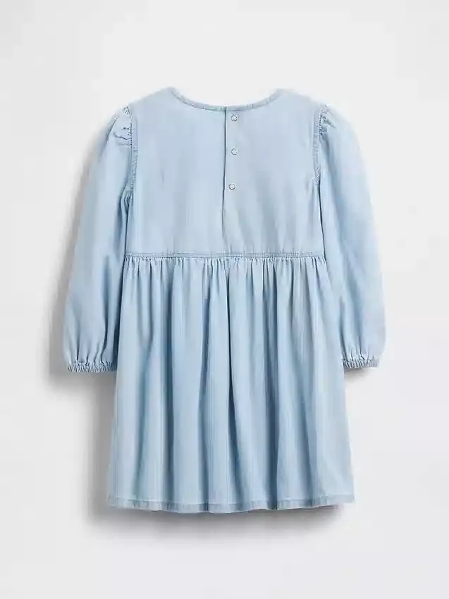 Robe en denim à volants en forme de cœur pour Bébé & Enfant