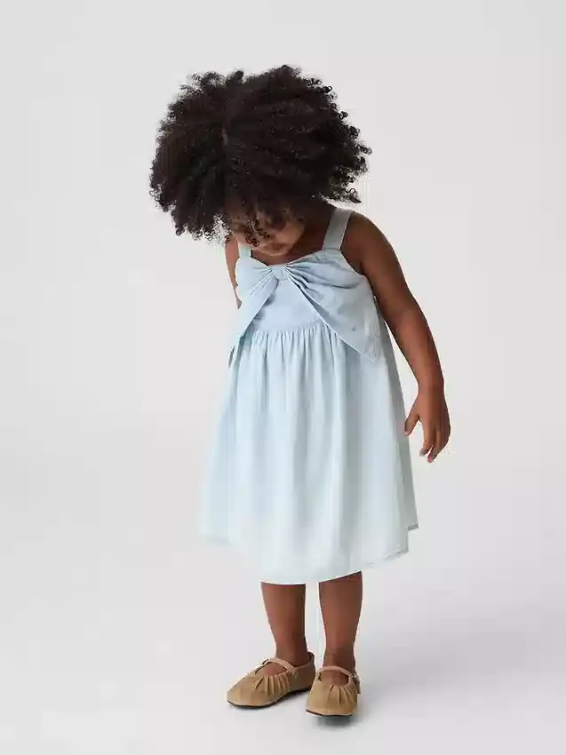 Robe en jean à nœud pour Bébé & Enfant