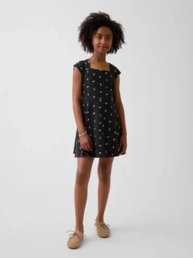 Robe en jersey à encolure carrée pour enfant