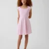 Robe en jersey à encolure carrée pour enfant