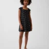 Robe en jersey à encolure carrée pour enfant