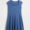 Robe en jersey à encolure carrée pour enfant