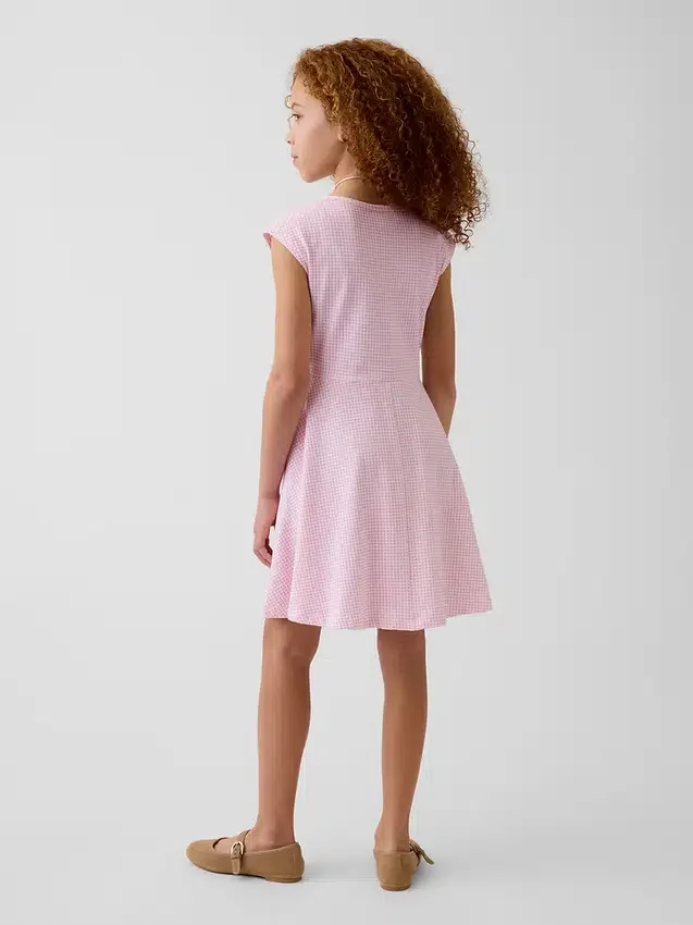 Robe en jersey à encolure carrée pour enfant