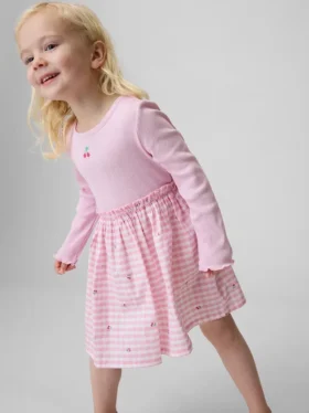 Robe en mélange de matières pour Bébé & Enfant