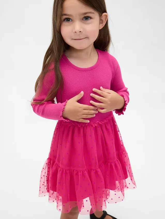 Robe en tulle et matières mixtes pour Bébé & Enfant