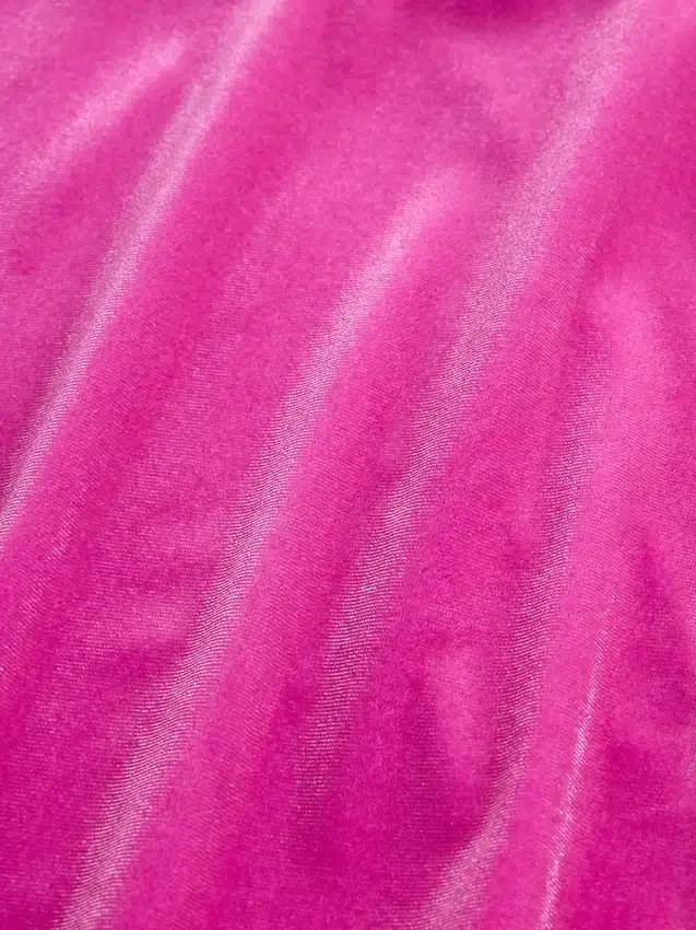 Robe enfant en velours à taille empire