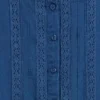 Robe enfant à manches flottantes et bordure en dentelle