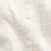 Robe enfant à manches flottantes et bordure en dentelle