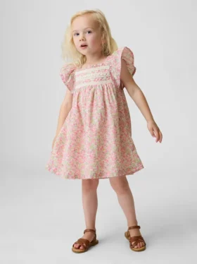 Robe à fleurs à manches flottantes pour Bébé & Enfant