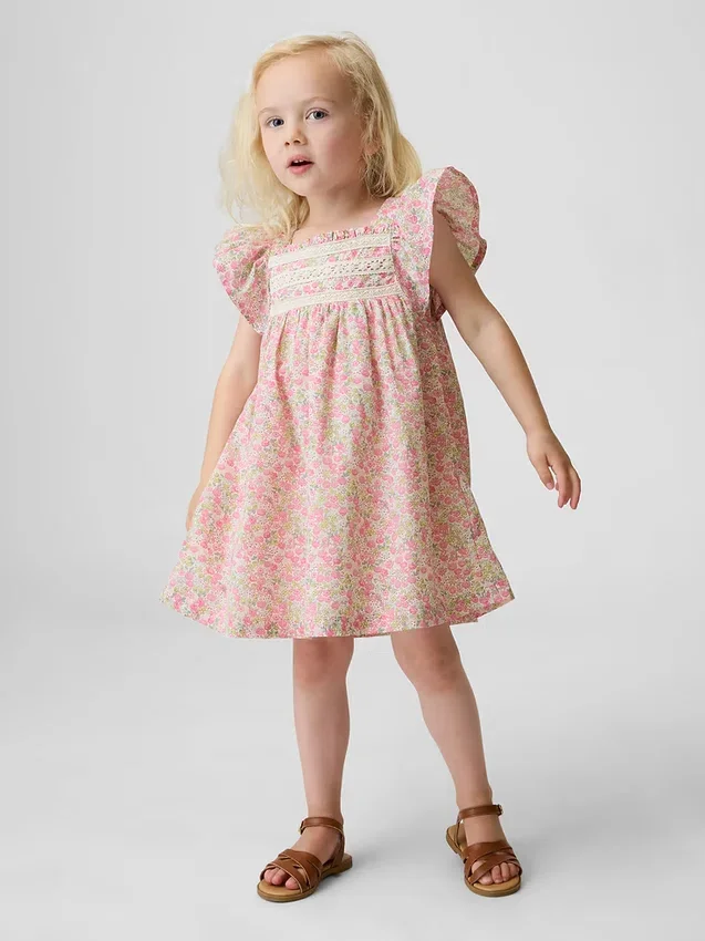 Robe à fleurs à manches flottantes pour Bébé & Enfant