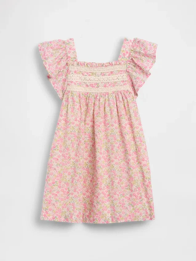 Robe à fleurs à manches flottantes pour Bébé & Enfant