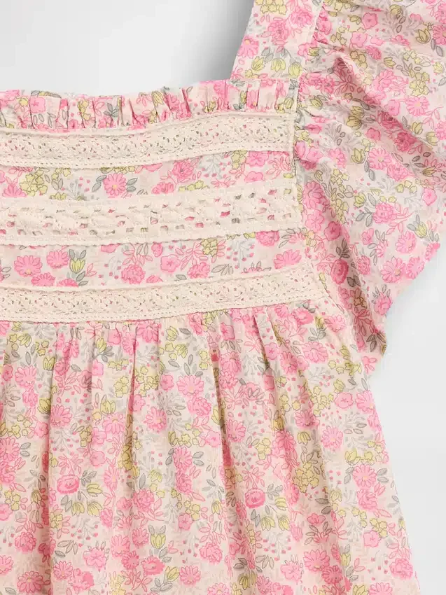 Robe à fleurs à manches flottantes pour Bébé & Enfant