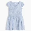 Robe imprimée smockée pour enfant