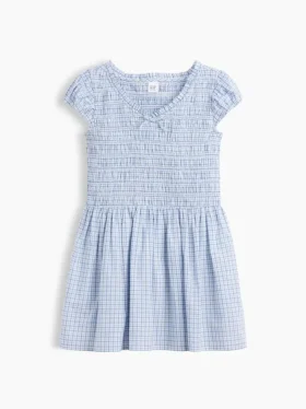 Robe imprimée smockée pour enfant