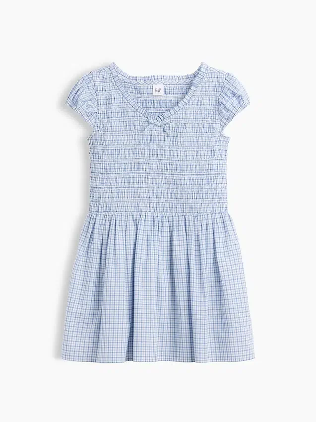 Robe imprimée smockée pour enfant