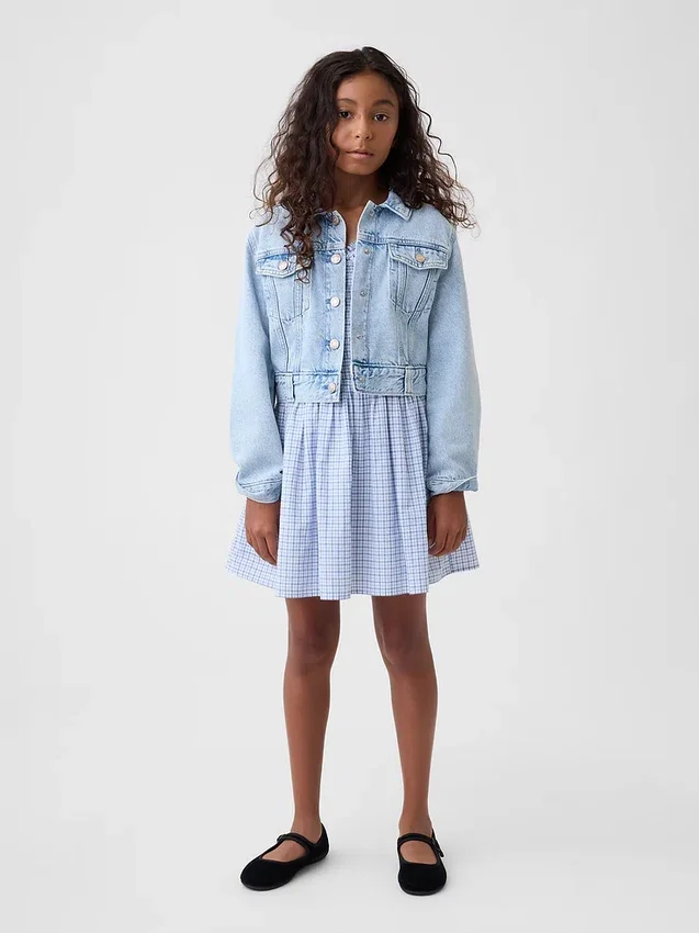 Robe imprimée smockée pour enfant