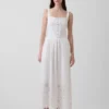 Robe longue corset à lacets