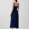 Robe longue corset à lacets