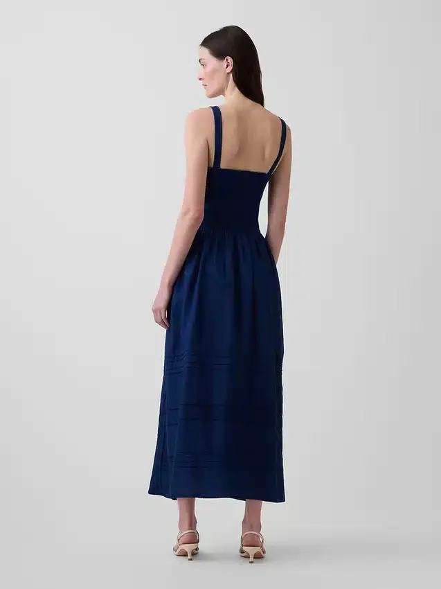 Robe longue corset à lacets