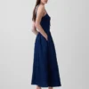 Robe longue corset à lacets