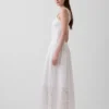 Robe longue corset à lacets