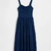 Robe longue corset à lacets