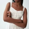 Robe longue corset à lacets