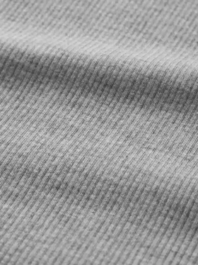 Robe longue de pyjama à fines côtes