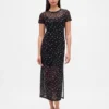 Robe longue en maille