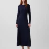 Robe longue en maille