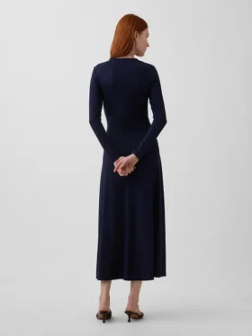 Robe longue en maille