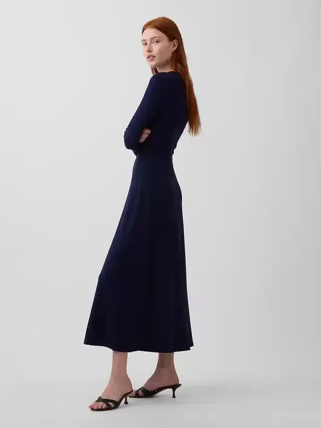 Robe longue en maille