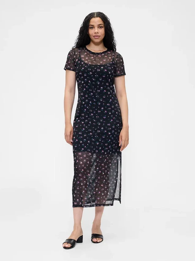 Robe longue en maille