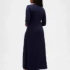 Robe longue en maille
